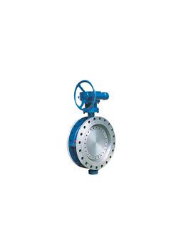 Three eccentric two-way sealed butterfly valve